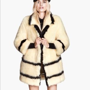 H&M Autumn collection 2013 faux fur coat US 6
